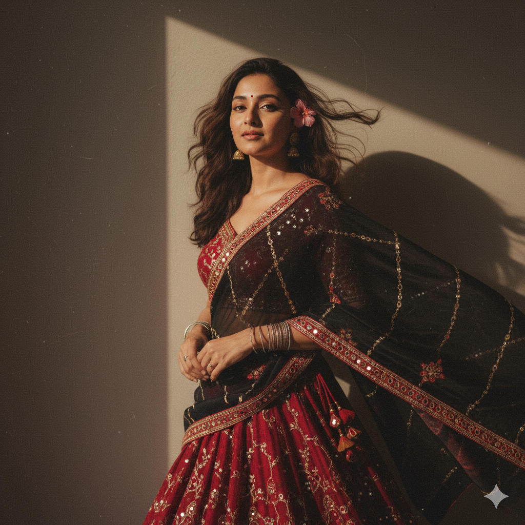 Navratri Ghagra Choli Aesthetic.png